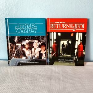 2 Vintage '04 Star Wars Return of the Jedi Hard Cover Childrens Books